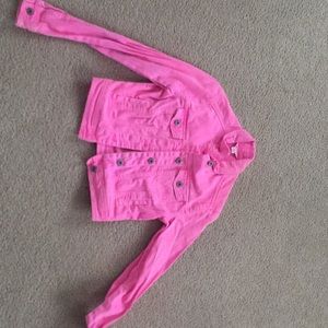 Pink jean jacket